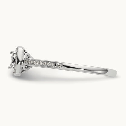 Cluster Engagement Ring, 0.20 ct tw Lab-Grown Diamond