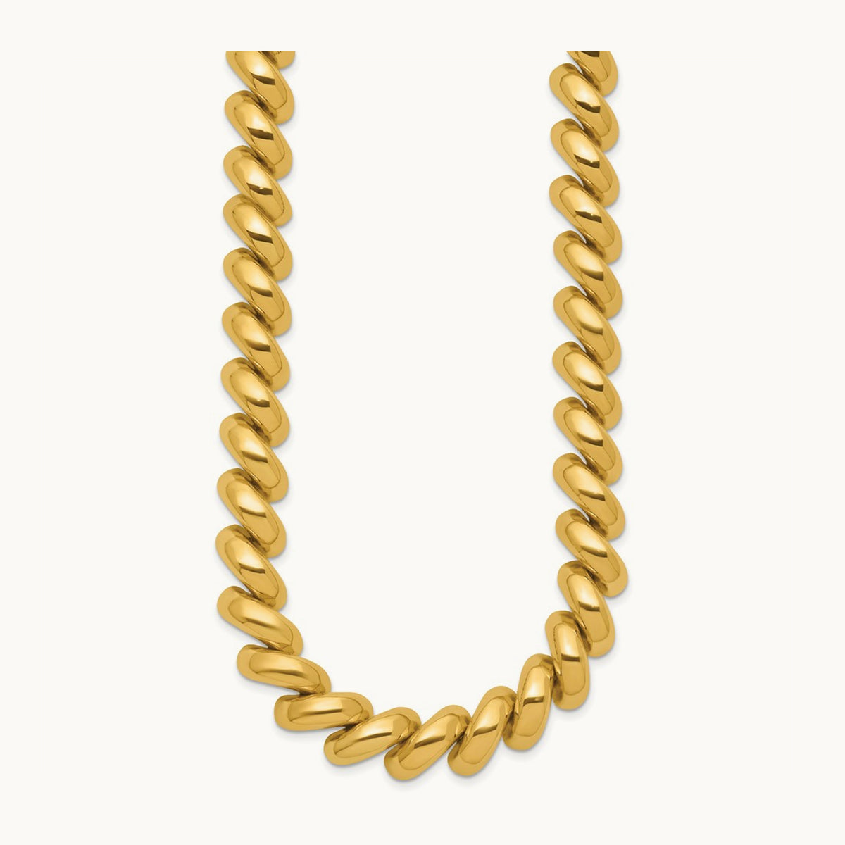 Polished San Marco Necklace, 14K