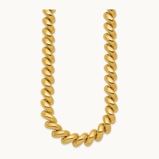 Polished San Marco Necklace, 14K