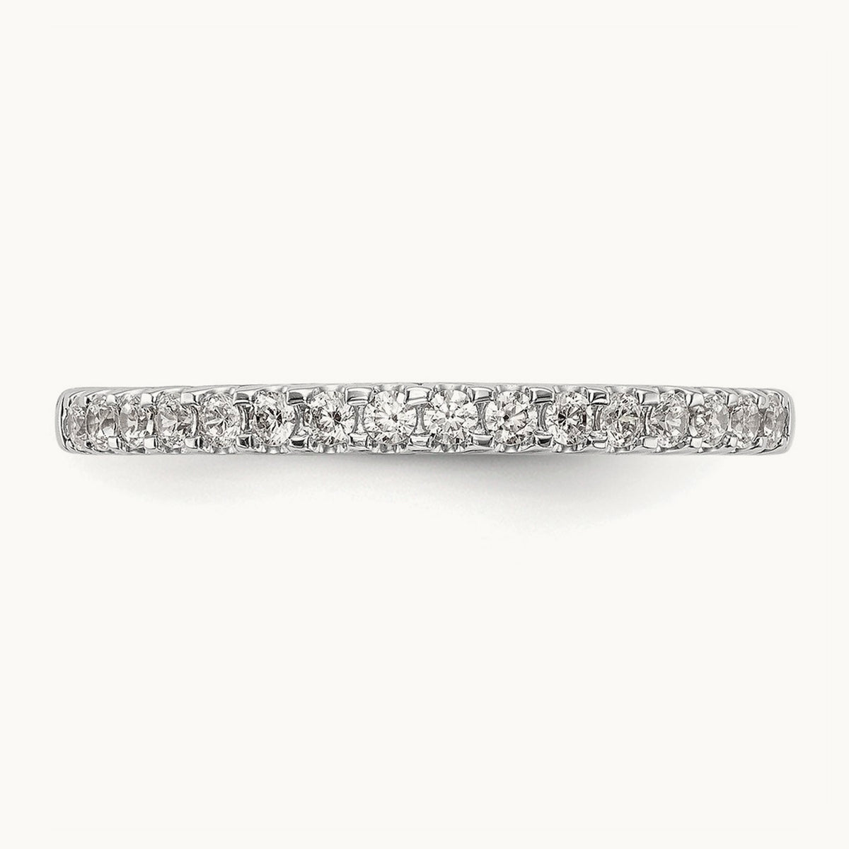 Diamond Wedding Band, 14K White Gold