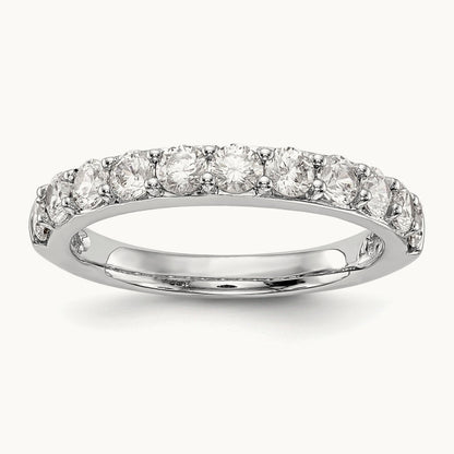 Diamond Wedding Band, 14K White Gold