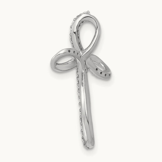 1/6ct. Diamond Cross Chain Slide — photo set