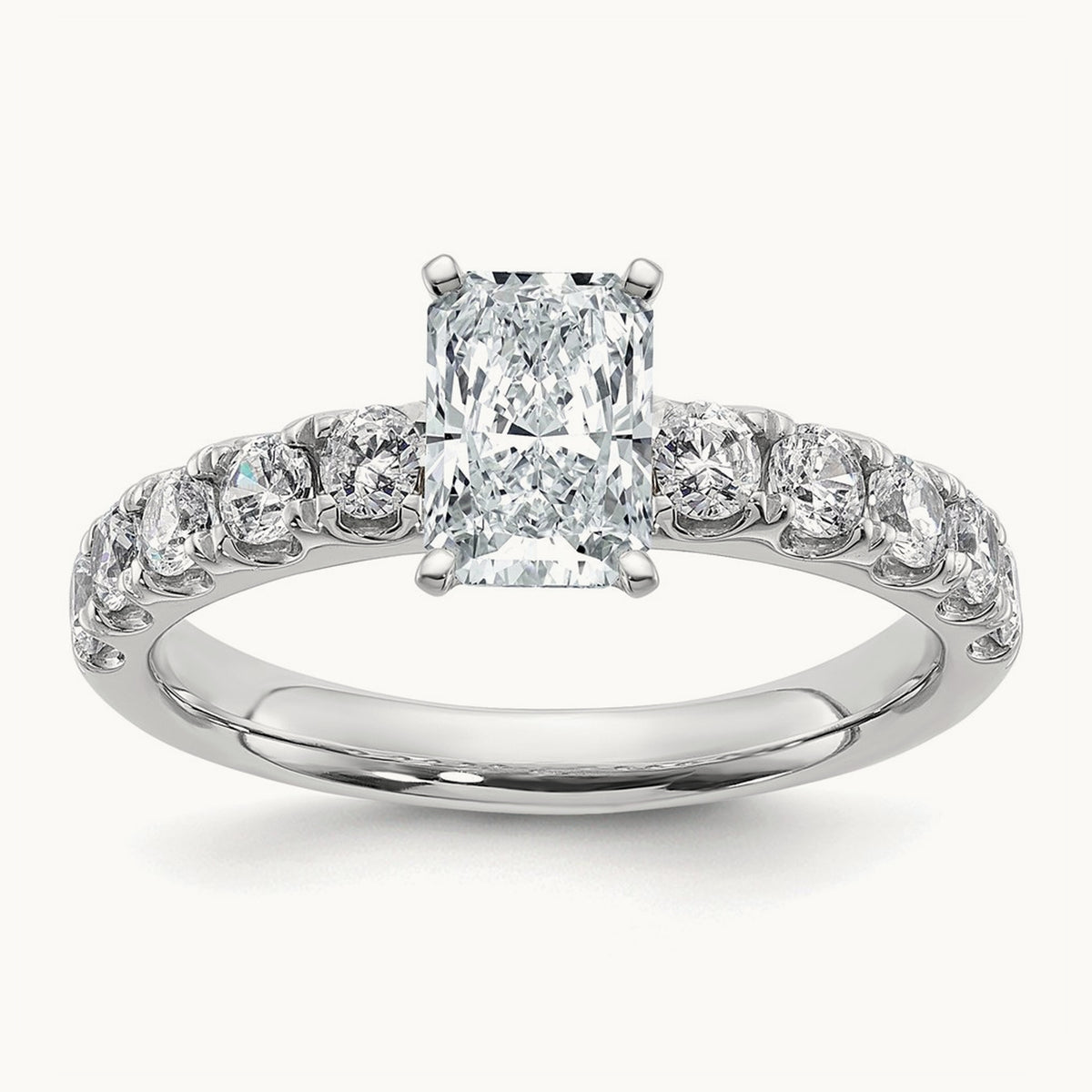 Radiant Engagement Ring — 1 3/4 ct, 7