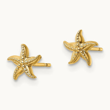 Starfish Post Earrings — 6.36mm
