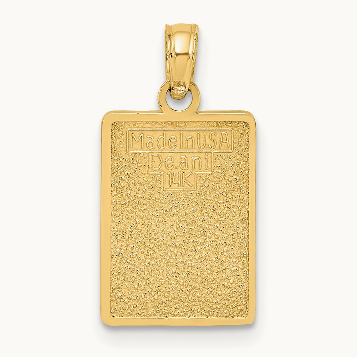 Enamel Mile Marker 0 / KEY WEST Charm, 14K