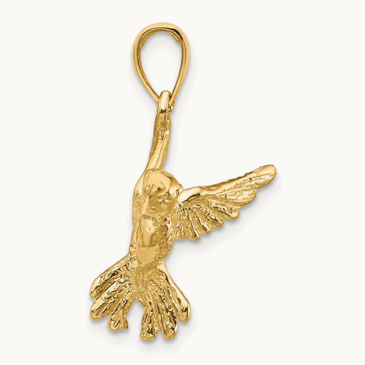 Hummingbird Pendant, 14K