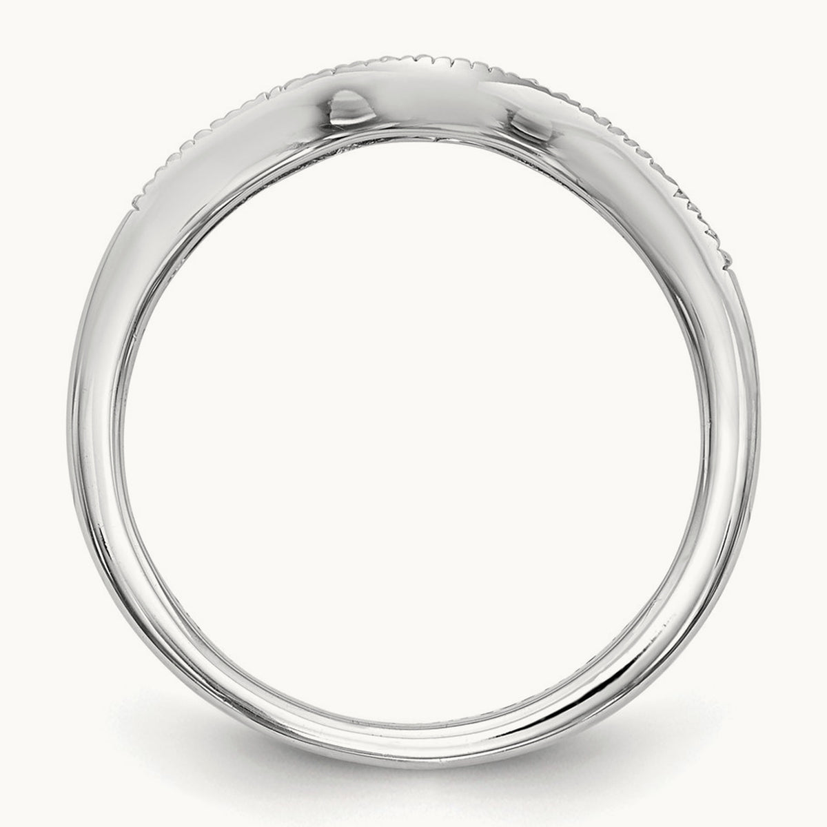 Diamond Wedding Band, 14K White Gold