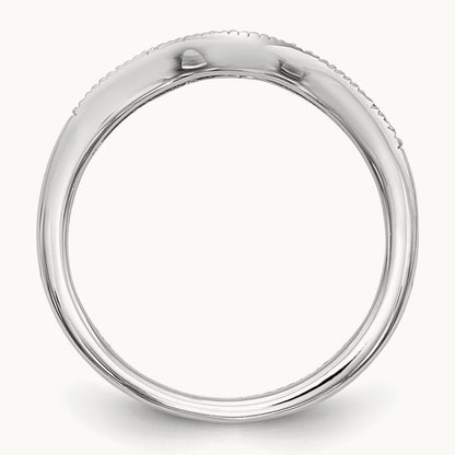 Diamond Wedding Band, 14K White Gold