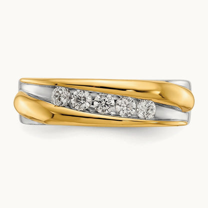 Men's Ring, 0.50 ct tw Lab-Grown Diamond