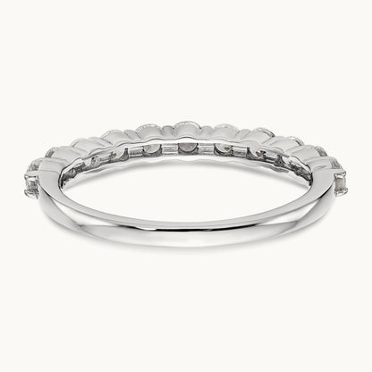11-Stone Diamond Band, 14K White Gold