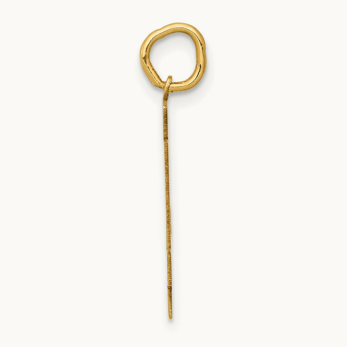 Medium Polished Number 34 Charm, 14K