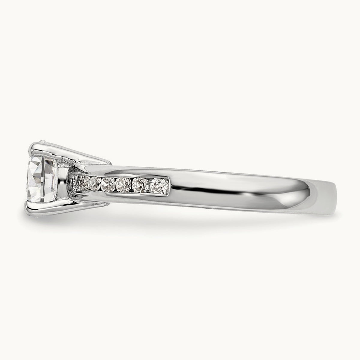 Semi-Mount Engagement Ring — 1/4 ct (holds 1 ct center), VS/SI (Great), 7