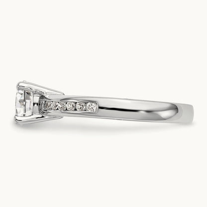 Semi-Mount Engagement Ring — 1/4 ct (holds 1 ct center), VS/SI (Great), 7