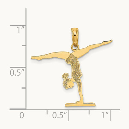 Gymnastics Floor Charm, 14K