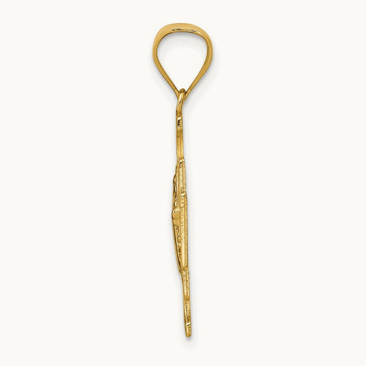 San Benito 2-Sided Cross Pendant, 14K