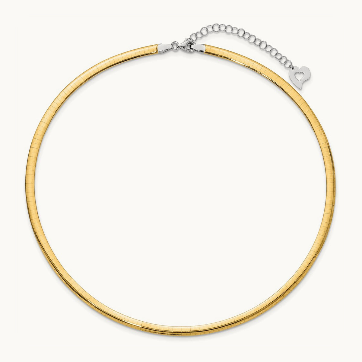 Lt Reversible Omega with extender Necklace — 16mm, 4mm