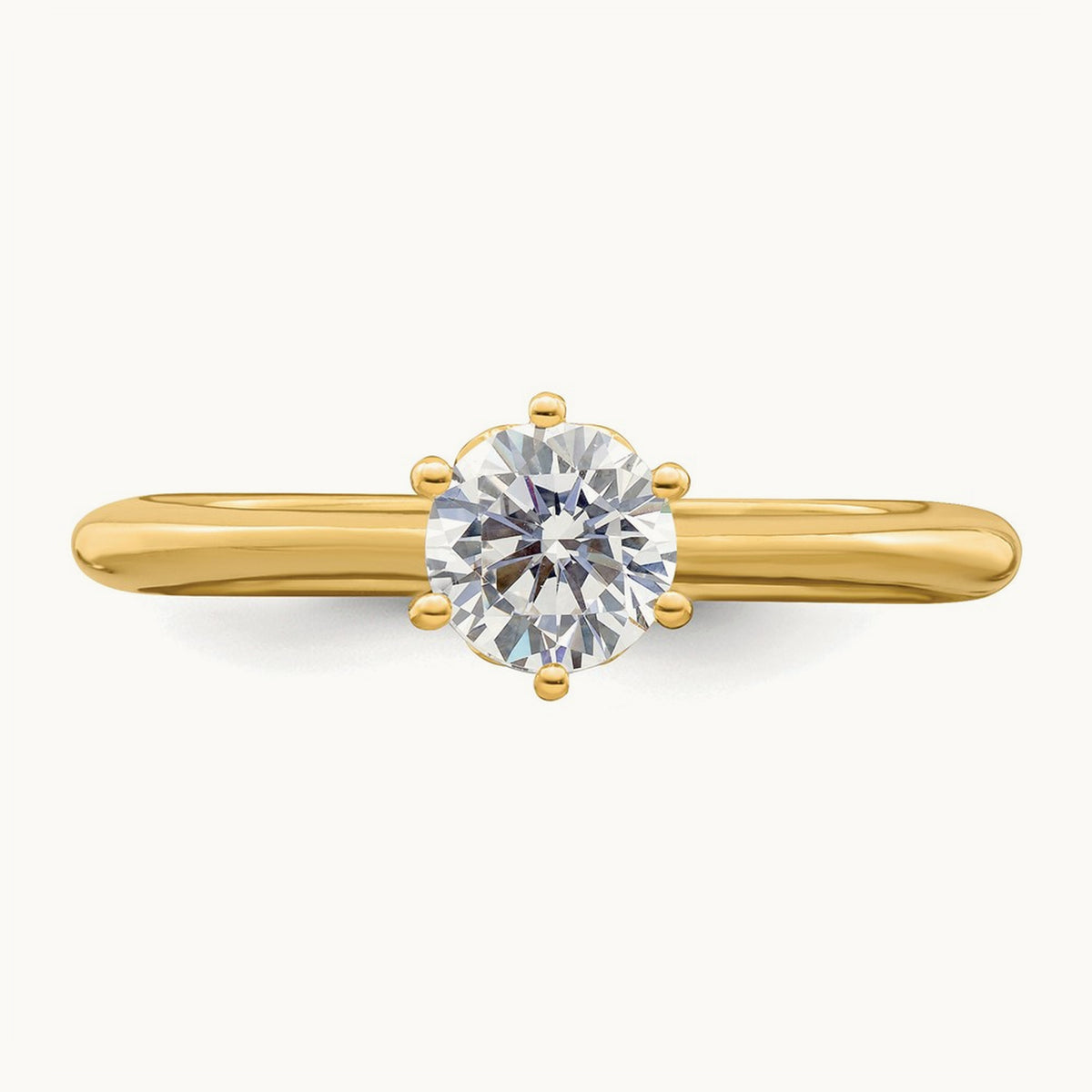 Polish 1/2ct Round Leaf Design Semi-Mount Dia Ring, 14K