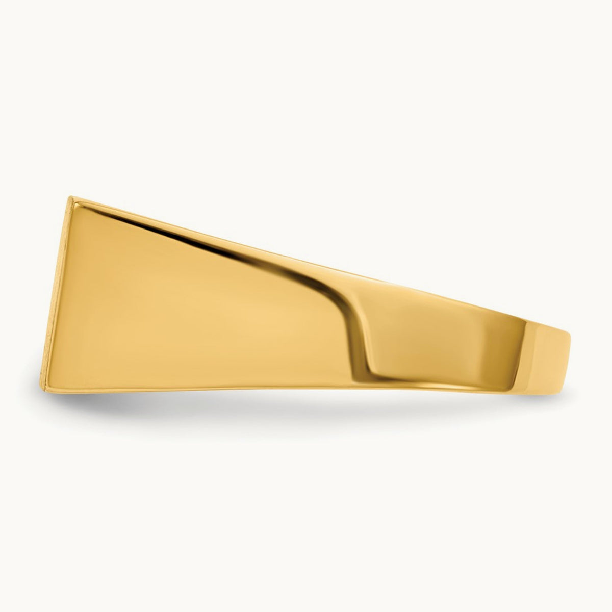 Open Back Mens Signet Ring — photo set