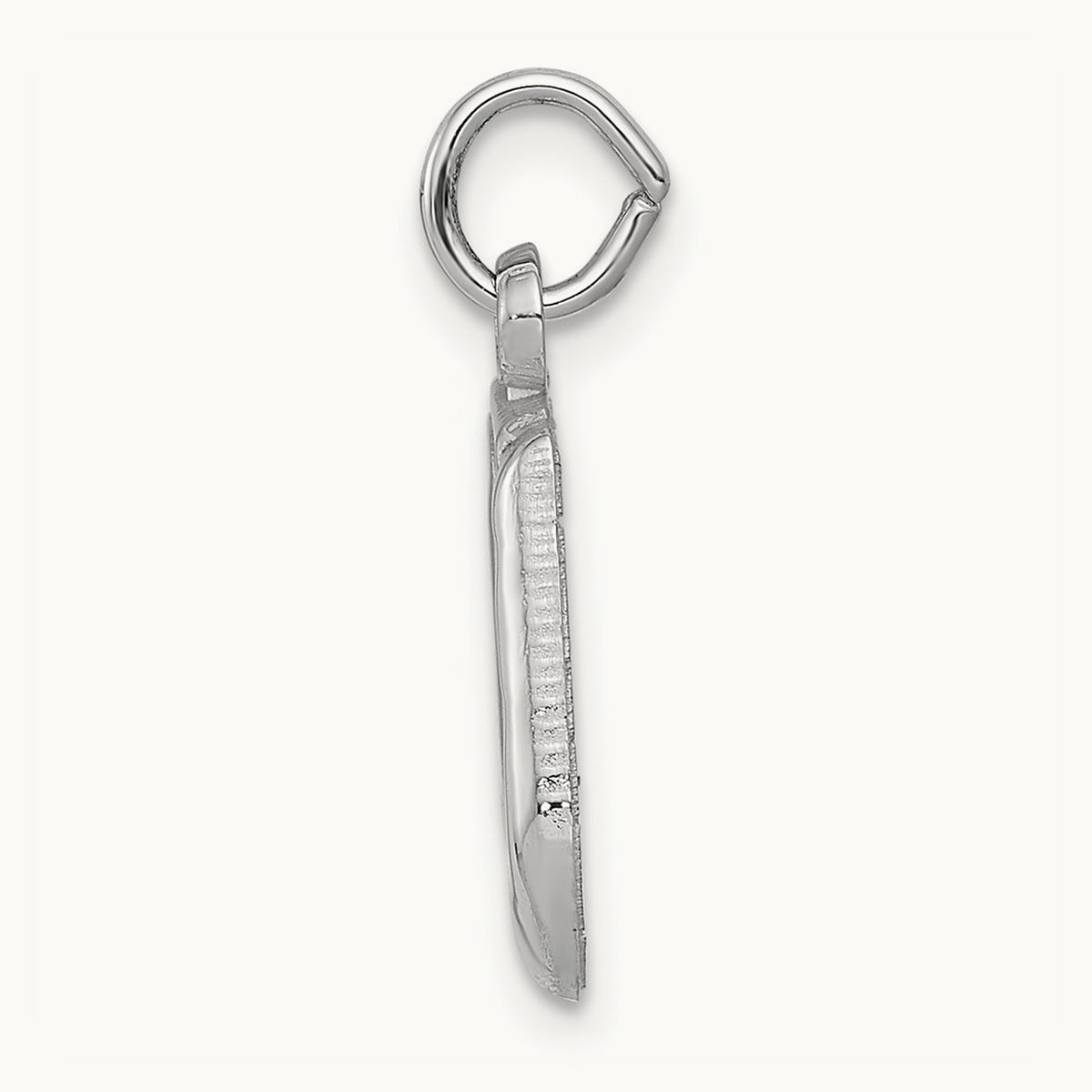 Polished Musical Notes Charm, 14K White Gold