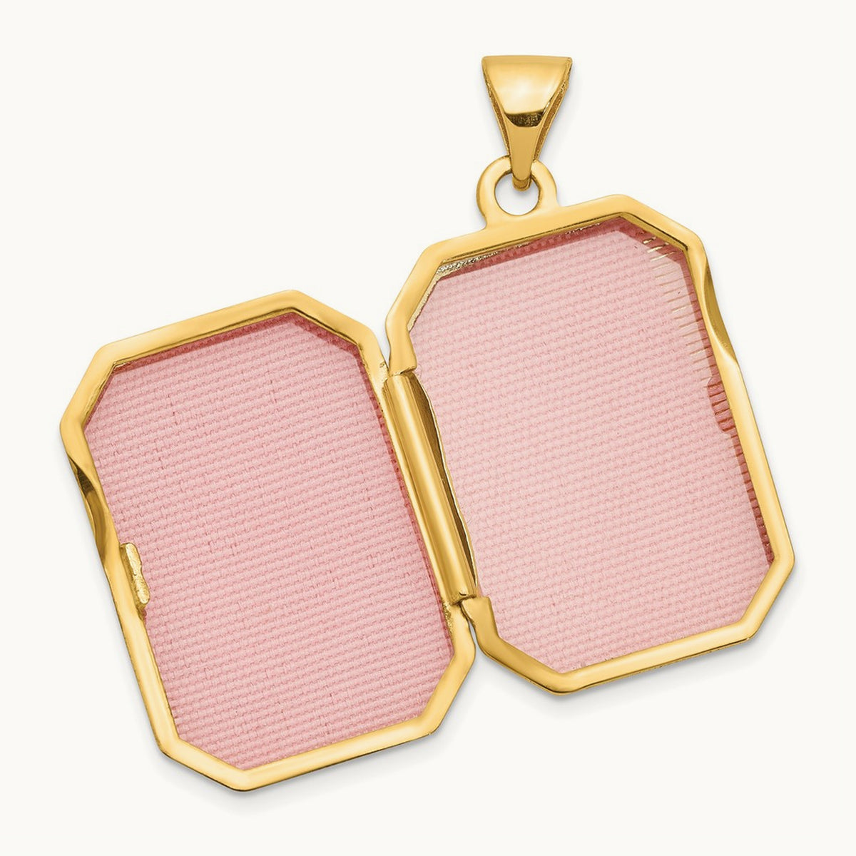 Fancy Rectangle Locket, 14K Yellow Gold