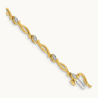Diamond Bracelet, 14K