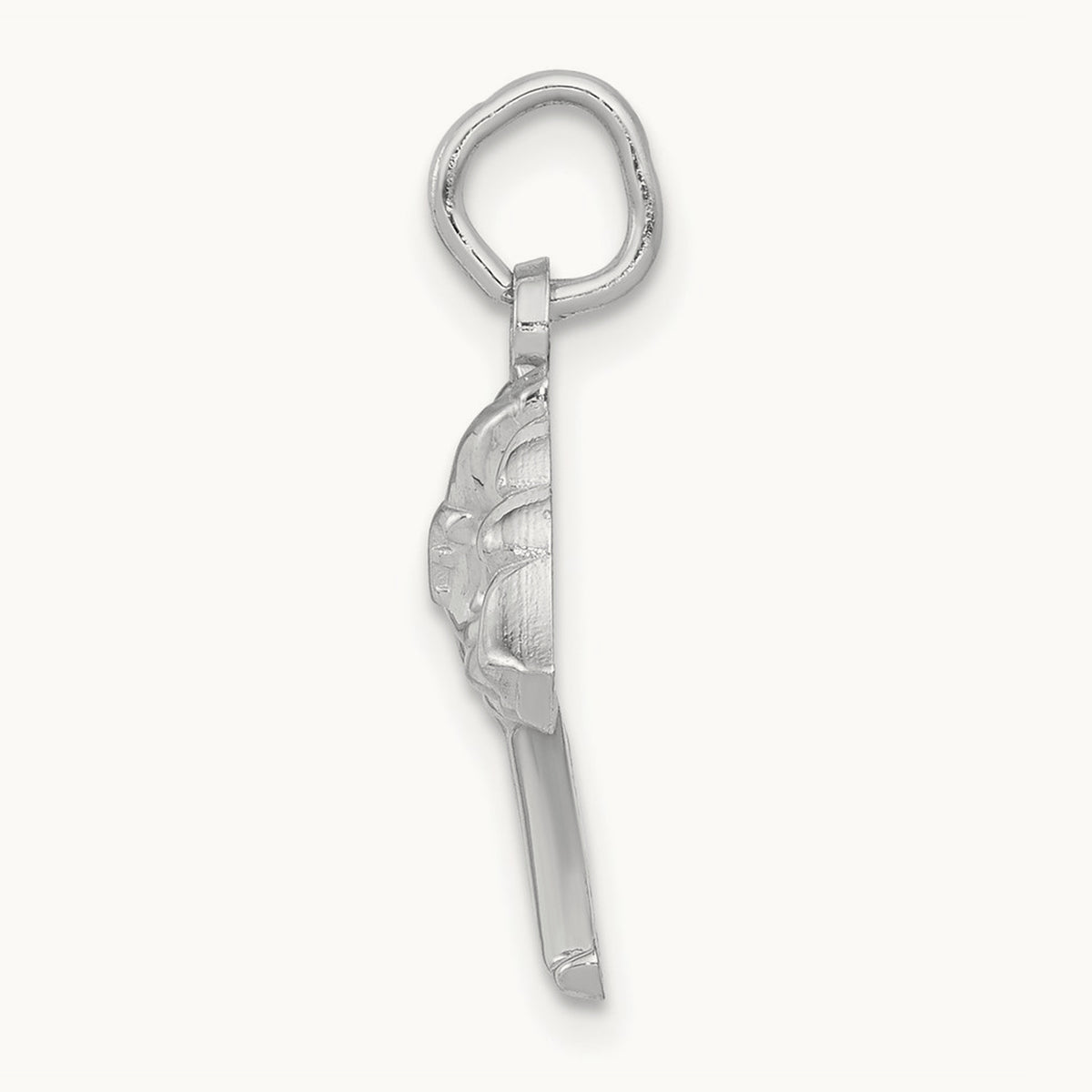 Fire Department Charm — 14K White Gold