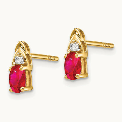 Ruby and Diamond Earrings — photo set