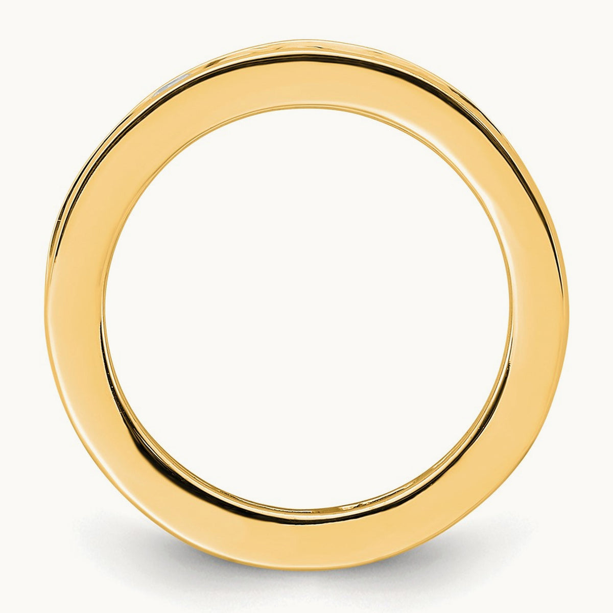 Princess Eternity Band, 2.00-3.00 ct tw Lab-Grown Diamond — 2 ct, 14K Yellow Gold