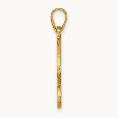 Script Letter B Initial Pendant, 14K