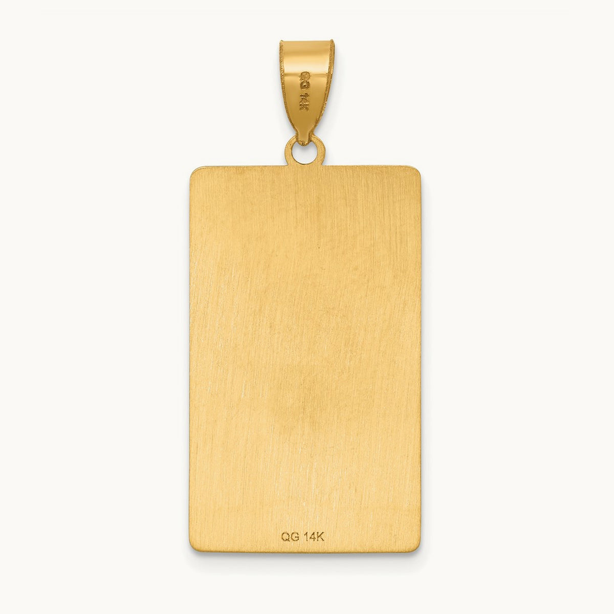 The Chariot Tarot Card Pendant, 14K Yellow Gold