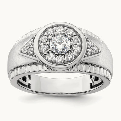 Men's Cluster Ring, 1.00 ct tw Lab-Grown Diamond