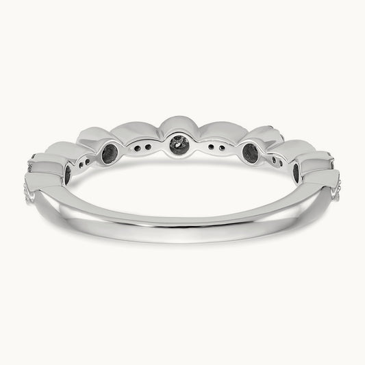 Diamond Band, 14K White Gold