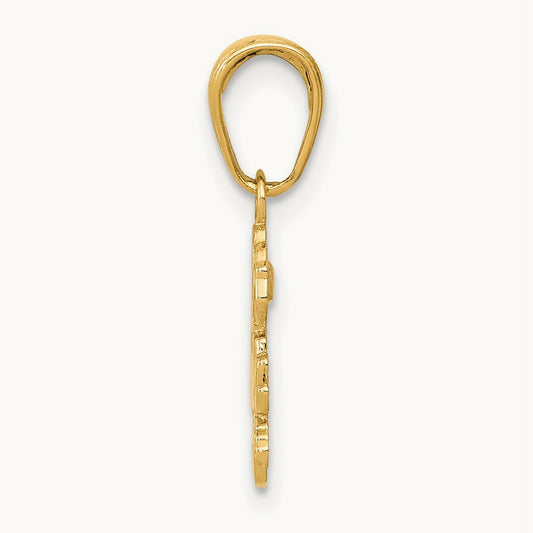 SISTER Rose Pendant, 14K