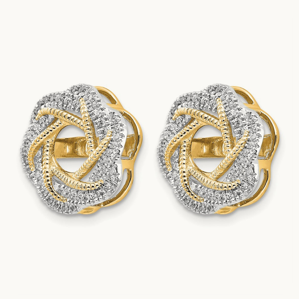 Diamond Jacket Earrings — 14K Yellow Gold