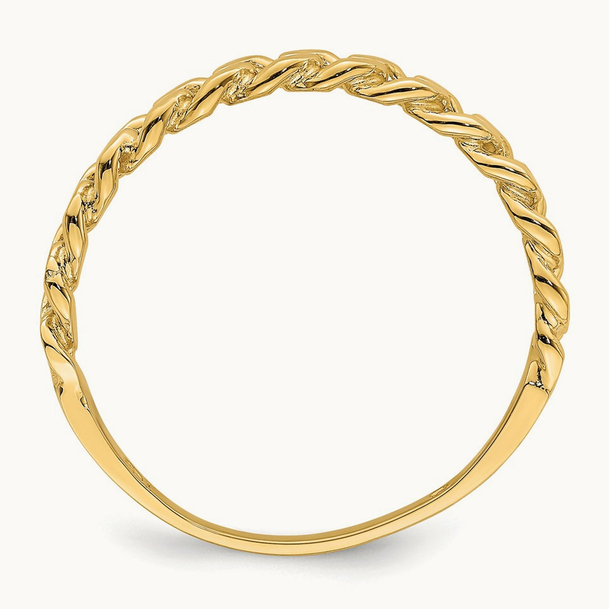 Chain Link Band Ring, 14K