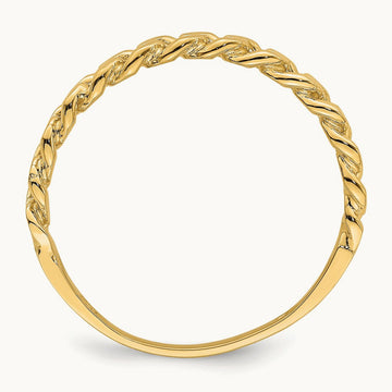Chain Link Band Ring, 14K