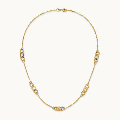 Fancy 18 inch Necklace, 14K Yellow Gold
