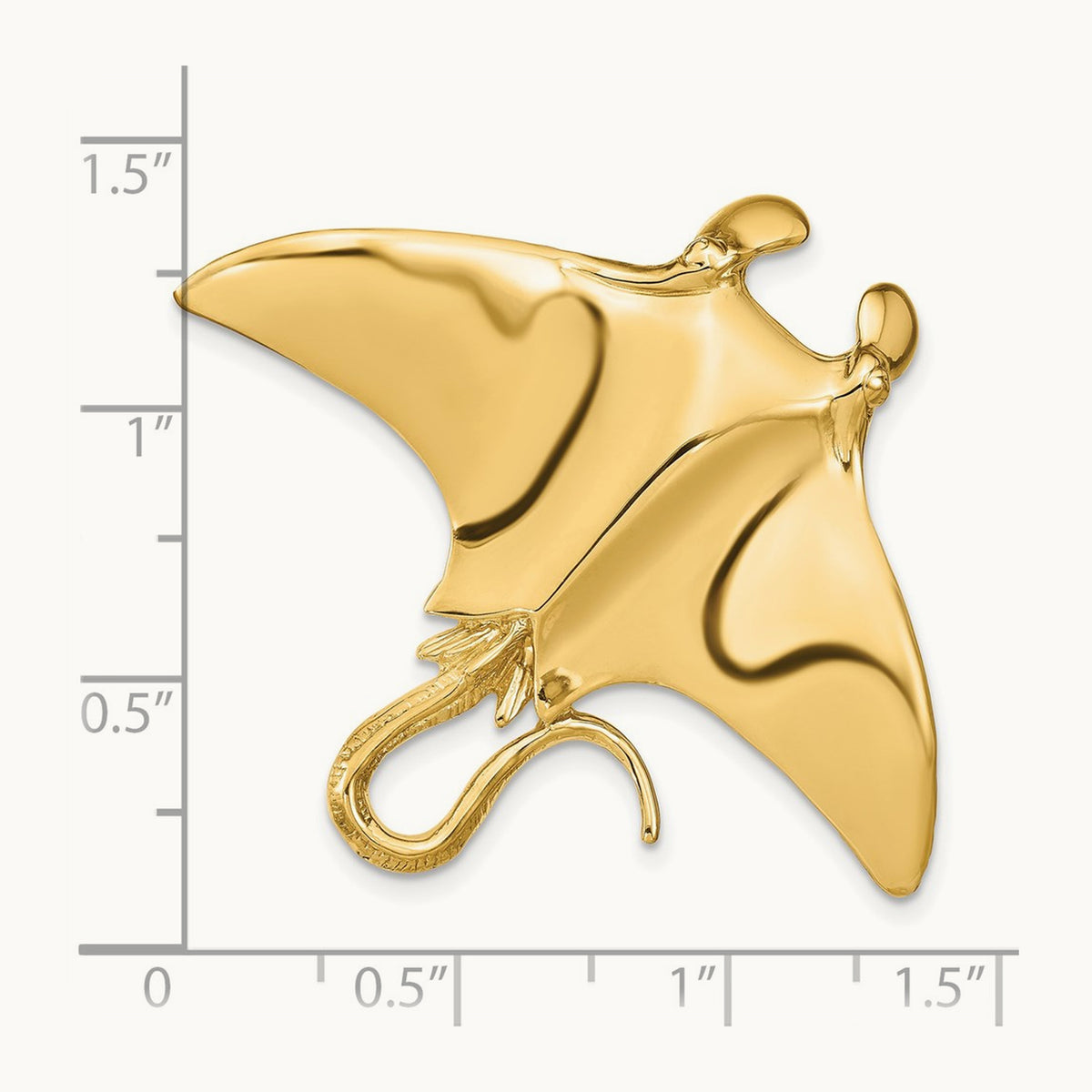 Manta Ray Slide, 14K