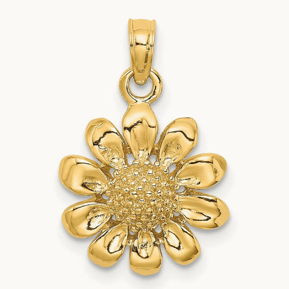 Sunflower Charm, 14K