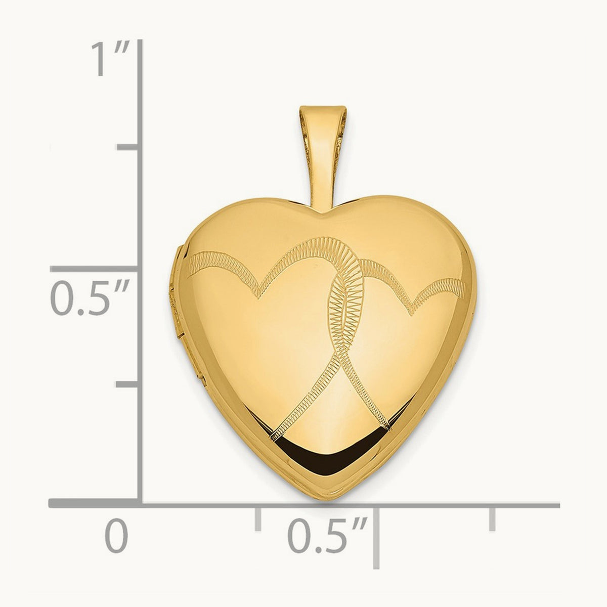 Double Hearts Locket — 14K Yellow Gold