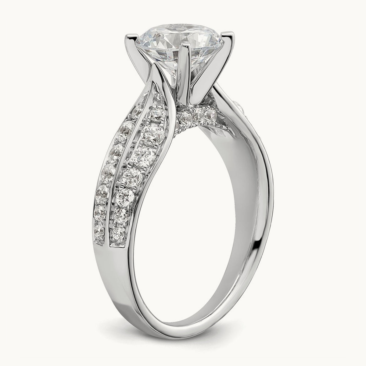 Semi-Mount Engagement Ring, 0.50 ct tw Lab-Grown Diamond