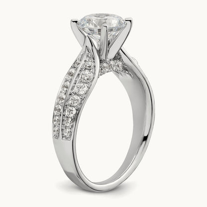 Semi-Mount Engagement Ring, 0.50 ct tw Lab-Grown Diamond