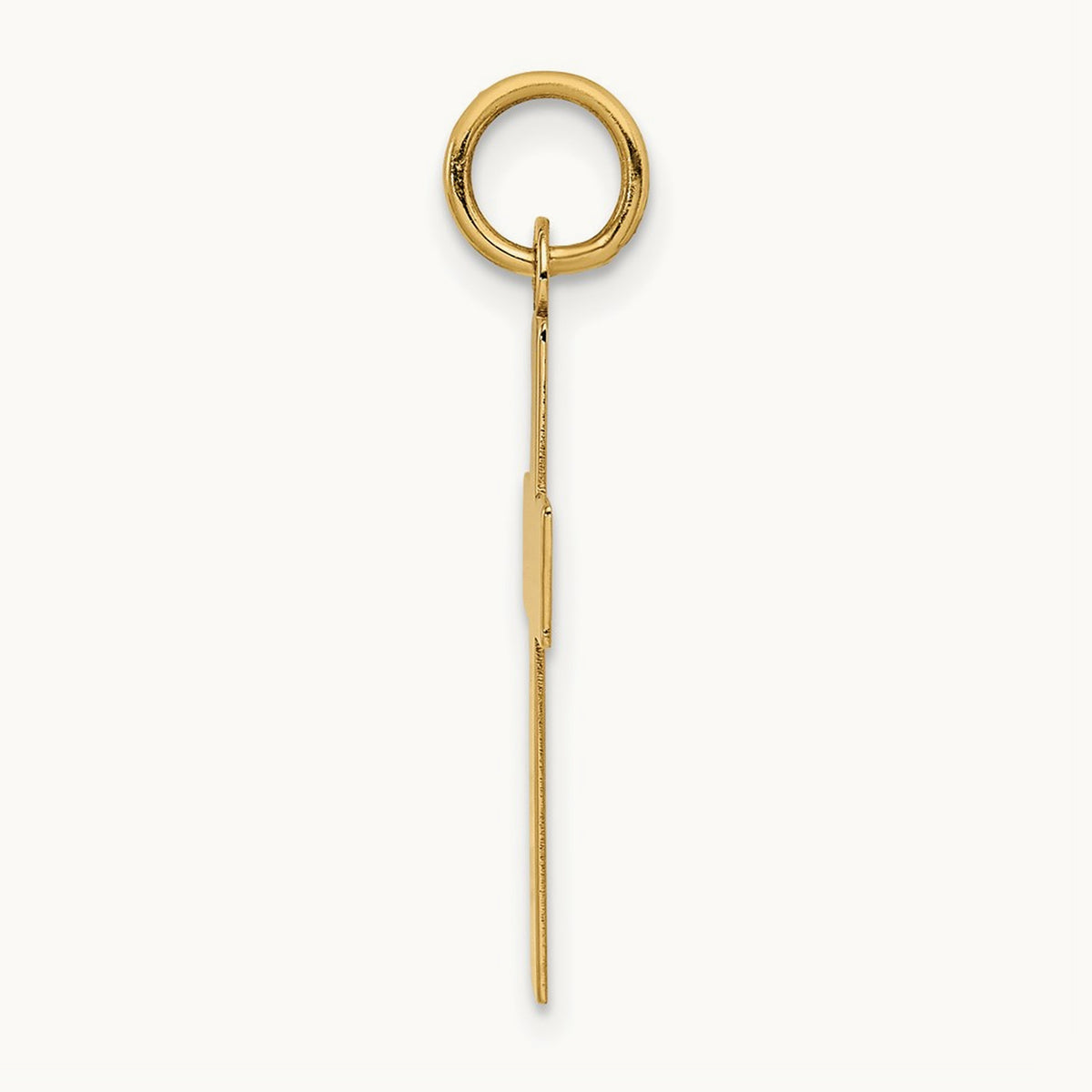 Polished Cross Pendant, 14K