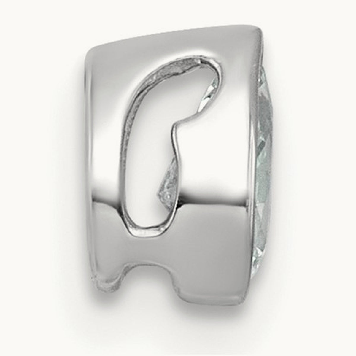 Pear Bezel Chain Slide, 0.25-3.00 ct tw Lab-Grown Diamond — 1/3 ct, VS (Best), 14K White Gold
