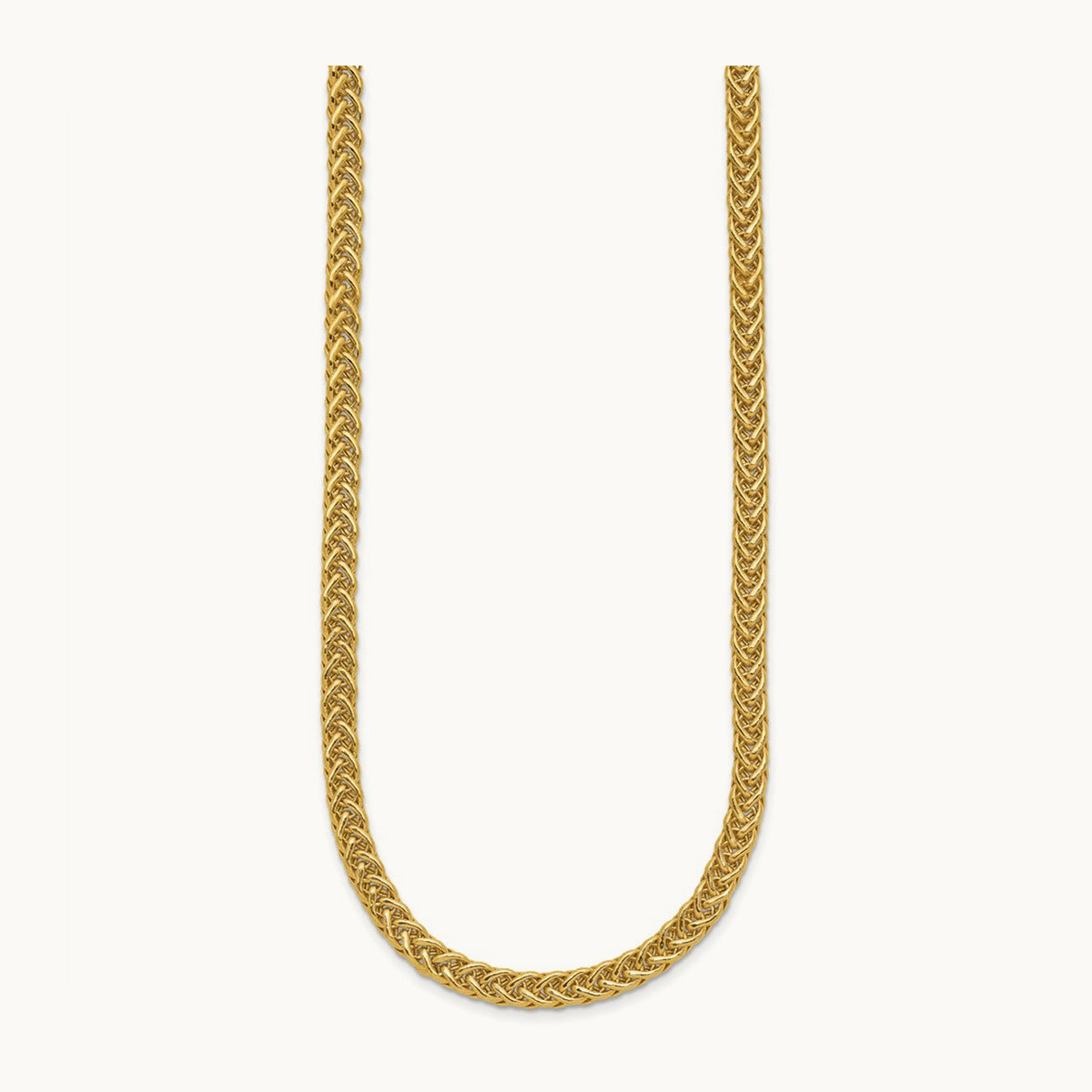 Polished Fancy Link Necklace, 14K