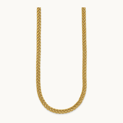 Polished Fancy Link Necklace, 14K