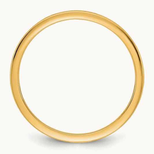 Lightweight Comfort Fit Band, 1mm, 10K Yellow Gold