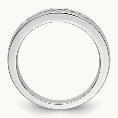 6- Stone Closed Channel Band Mounting, 2.7mm, 14K White Gold