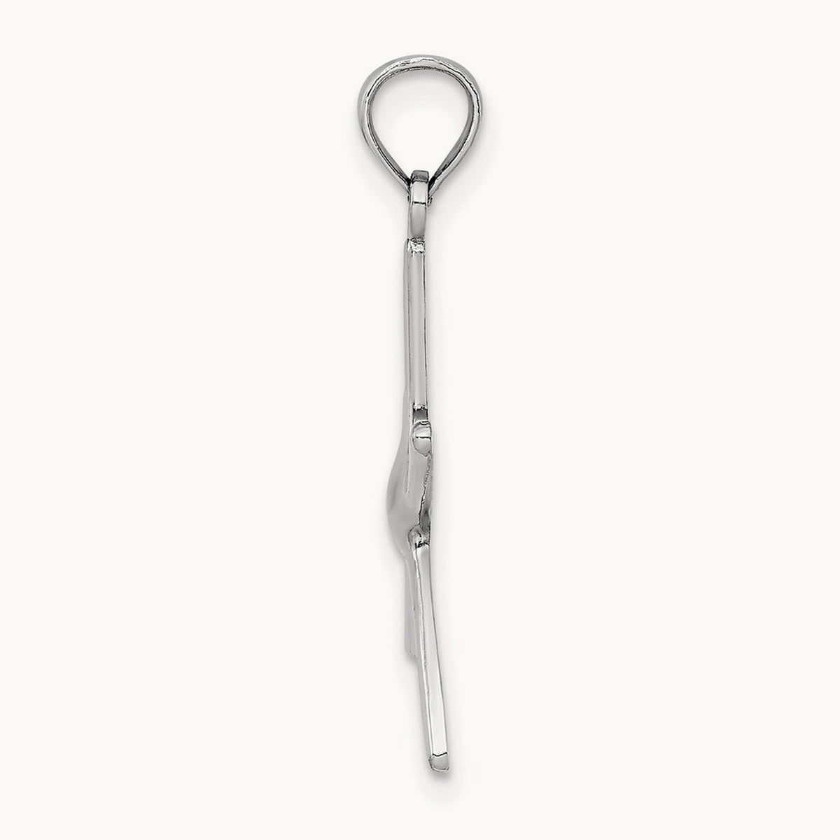 Dancing Starfish Charm — 14K White Gold