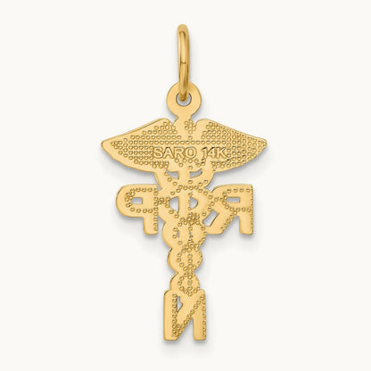 Registered Nurse Practitioner Charm, 14K